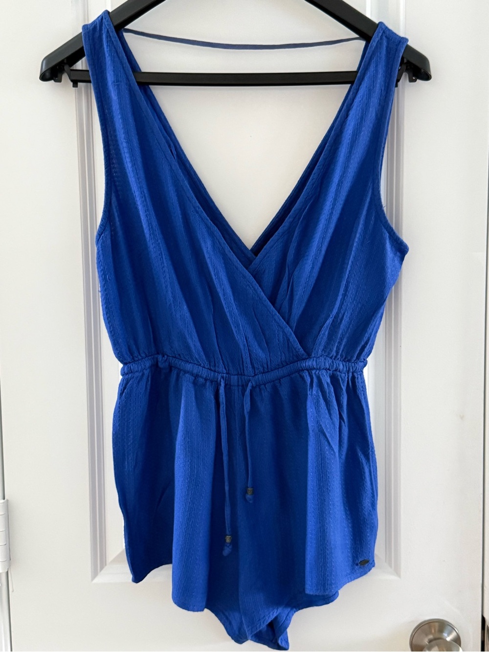 ONeill Womens Blue Sleeveless Textured V-Neck Romper XS